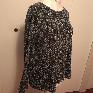 Talbots long sleeve crewneck T- print